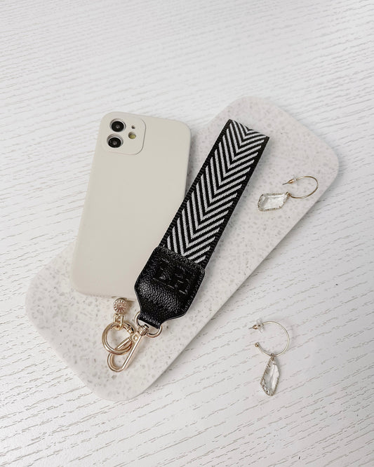 Iris Key Ring & Phone Attachment (Black)