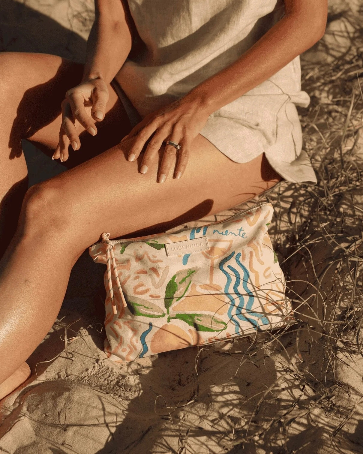 Carly Pouch/Makeup Bag (Lemon Print)