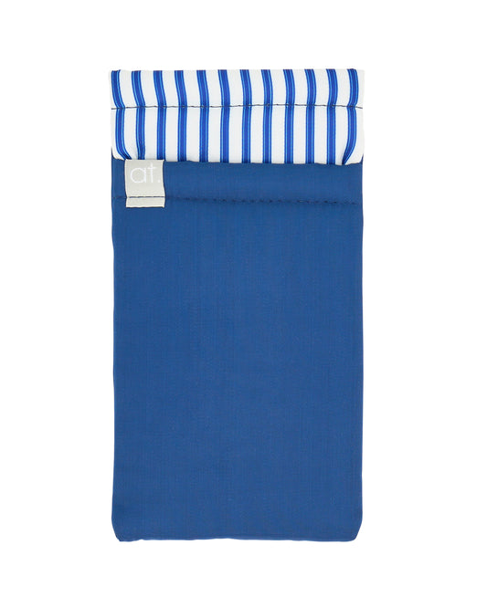 Double Glasses Case (Blue Stripe)