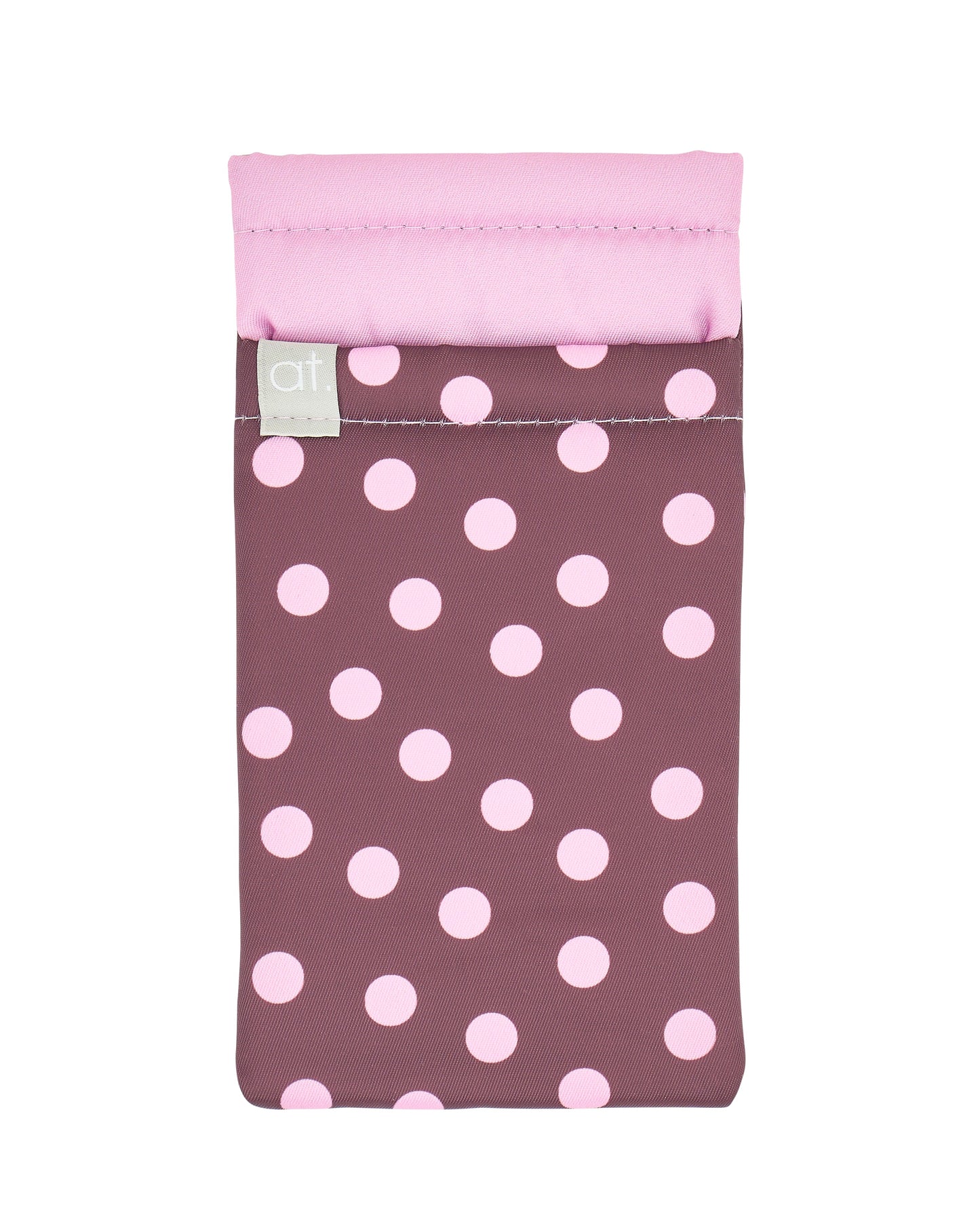 Double Glasses Case (Pink/Brown Spot)