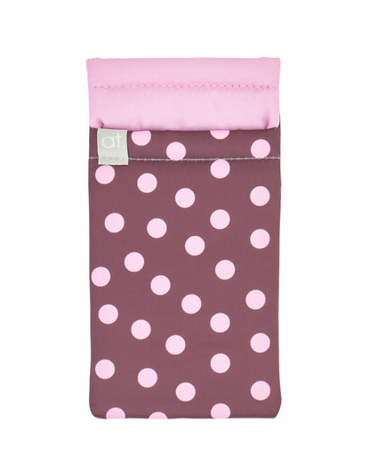 Double Glasses Case (Pink/Brown Spot)
