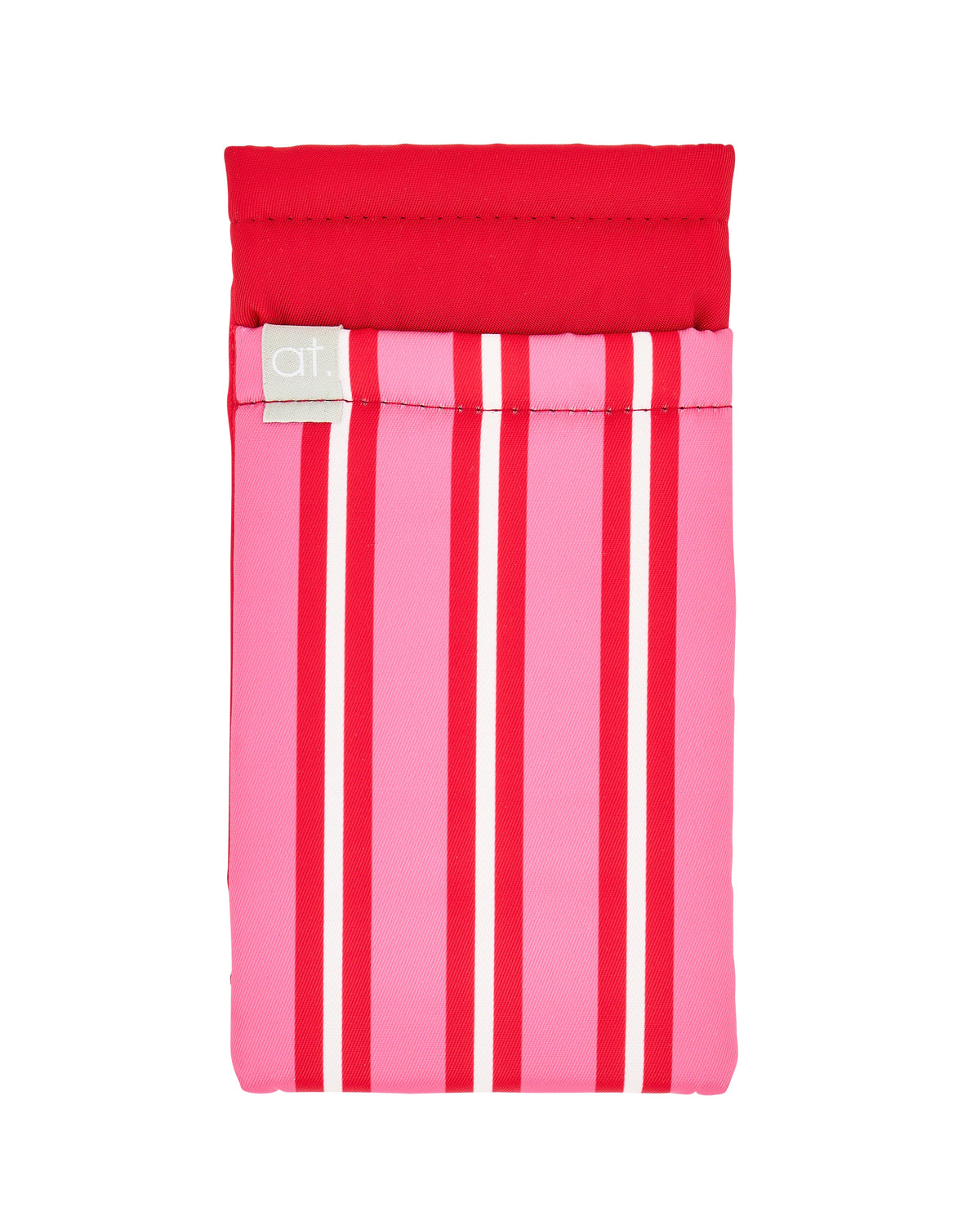Double Glasses Case (Pink/Red Stripe)