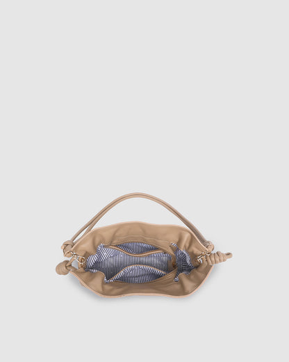 Yumi Knot Crossbody Bag (Nude)