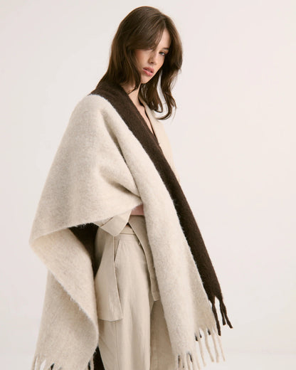 Betty Fluffy Scarf (Oatmeal)
