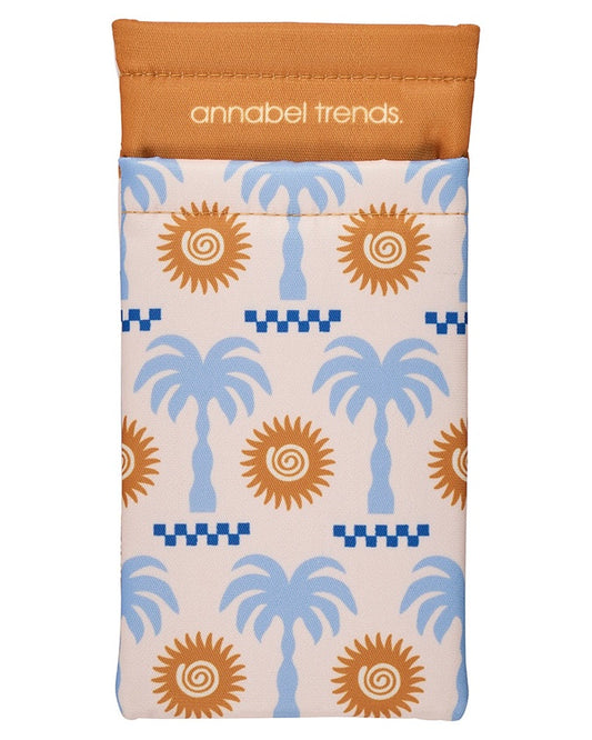 Double Glasses Case (Tan Palm)