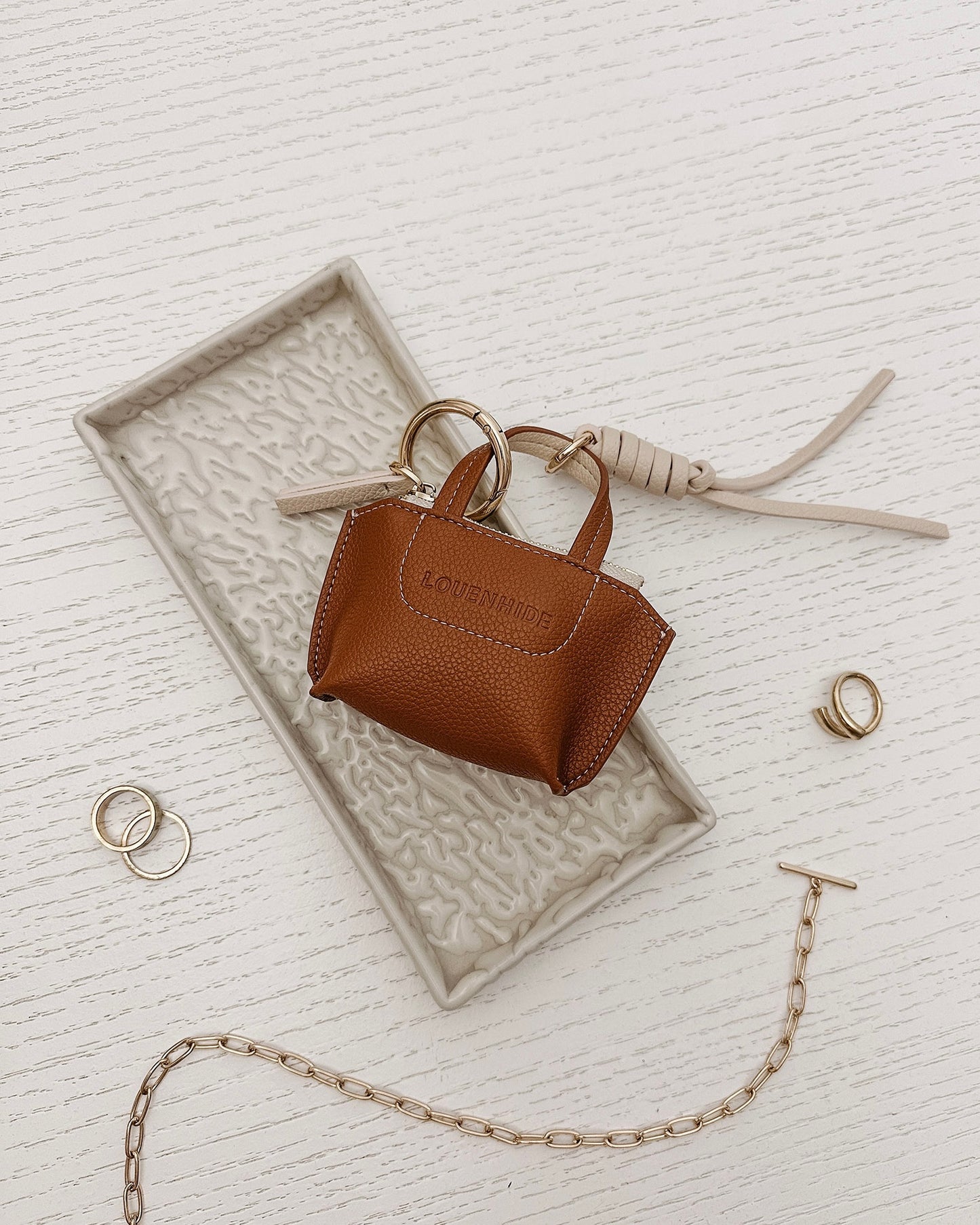 Gina Bag Charm (Tan)