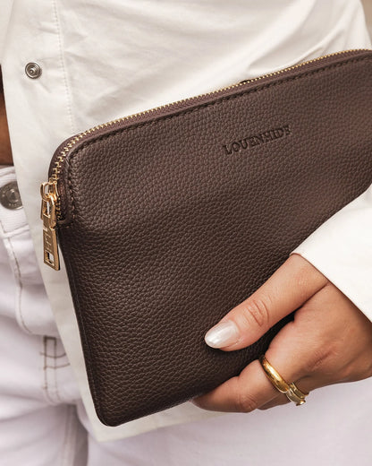 Poppy Clutch (Chocolate)