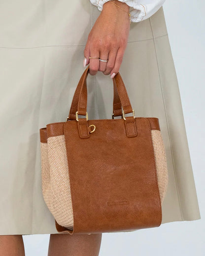 Carnegie Tote (Tan/Weave)