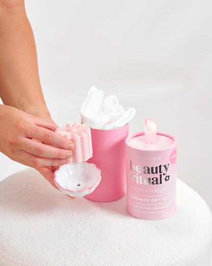 Beauty Ritual Shower Gift Set (Dusty Pink)