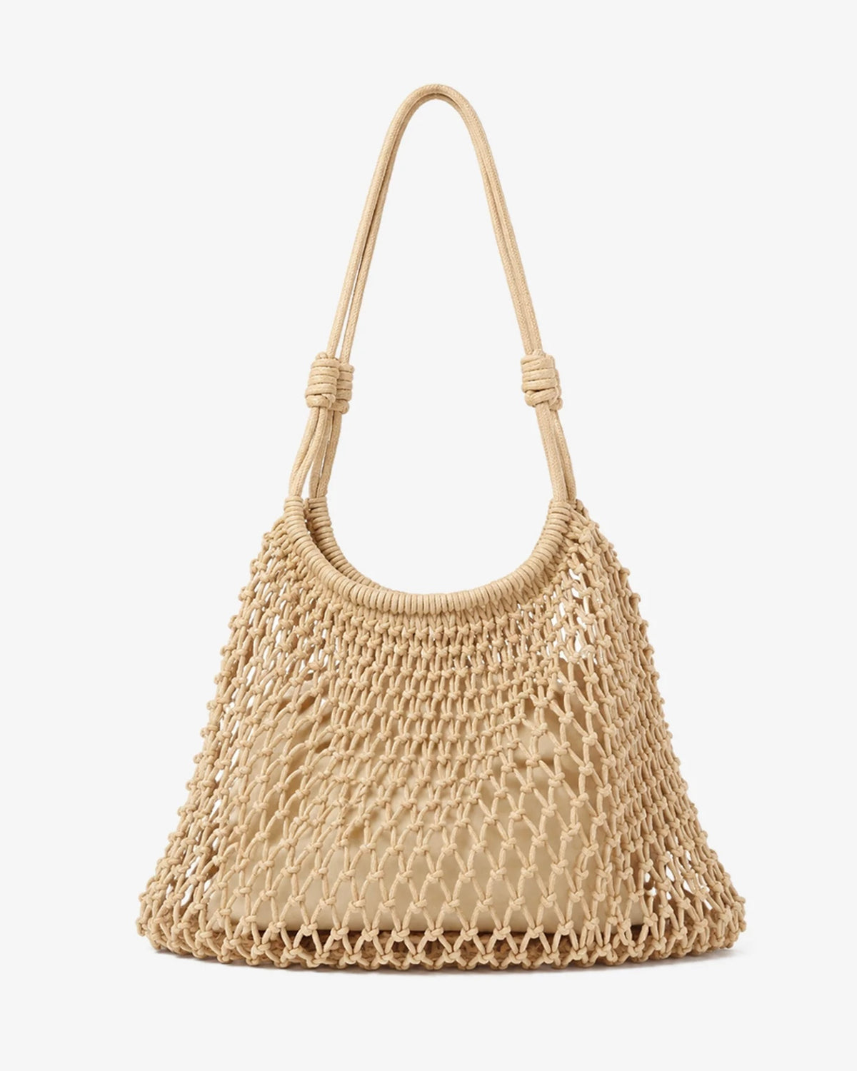 Marcie Knotted Net Shoulder Bag
