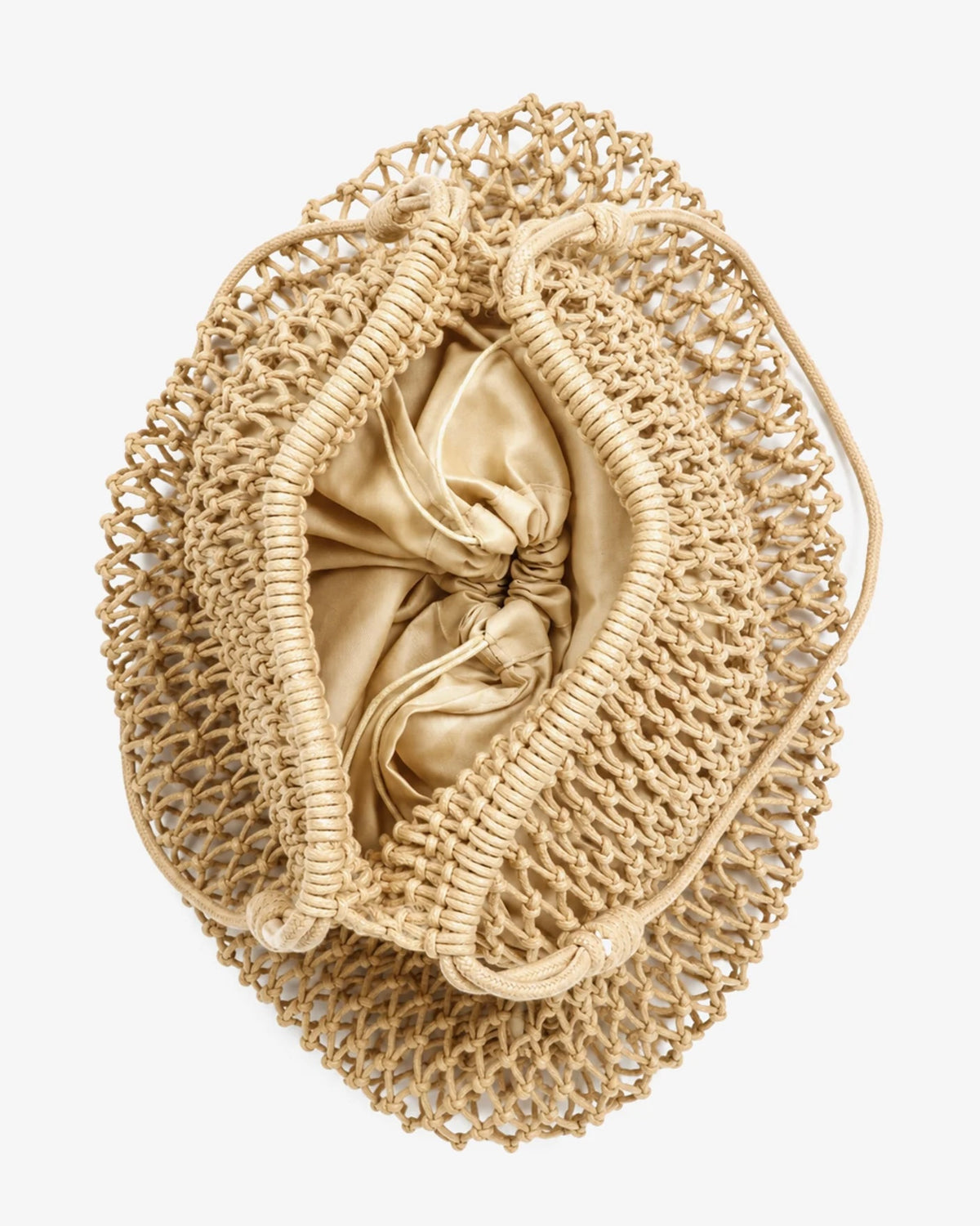 Marcie Knotted Net Shoulder Bag