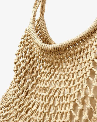 Marcie Knotted Net Shoulder Bag