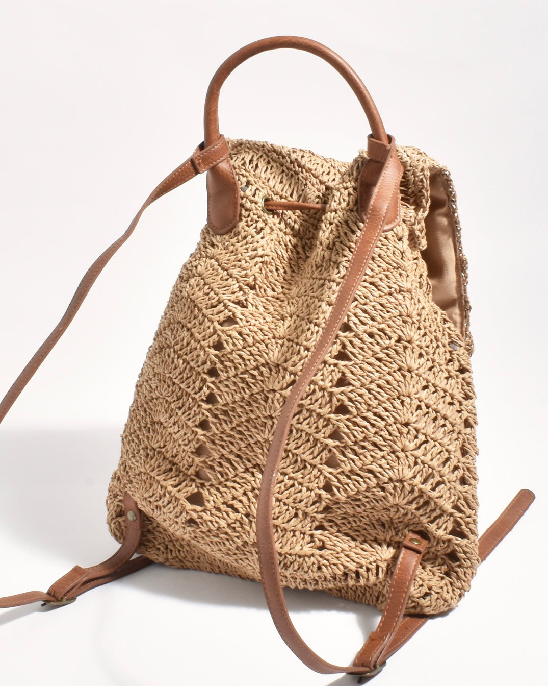 Charlie Paper Weave Backpack (Natural)