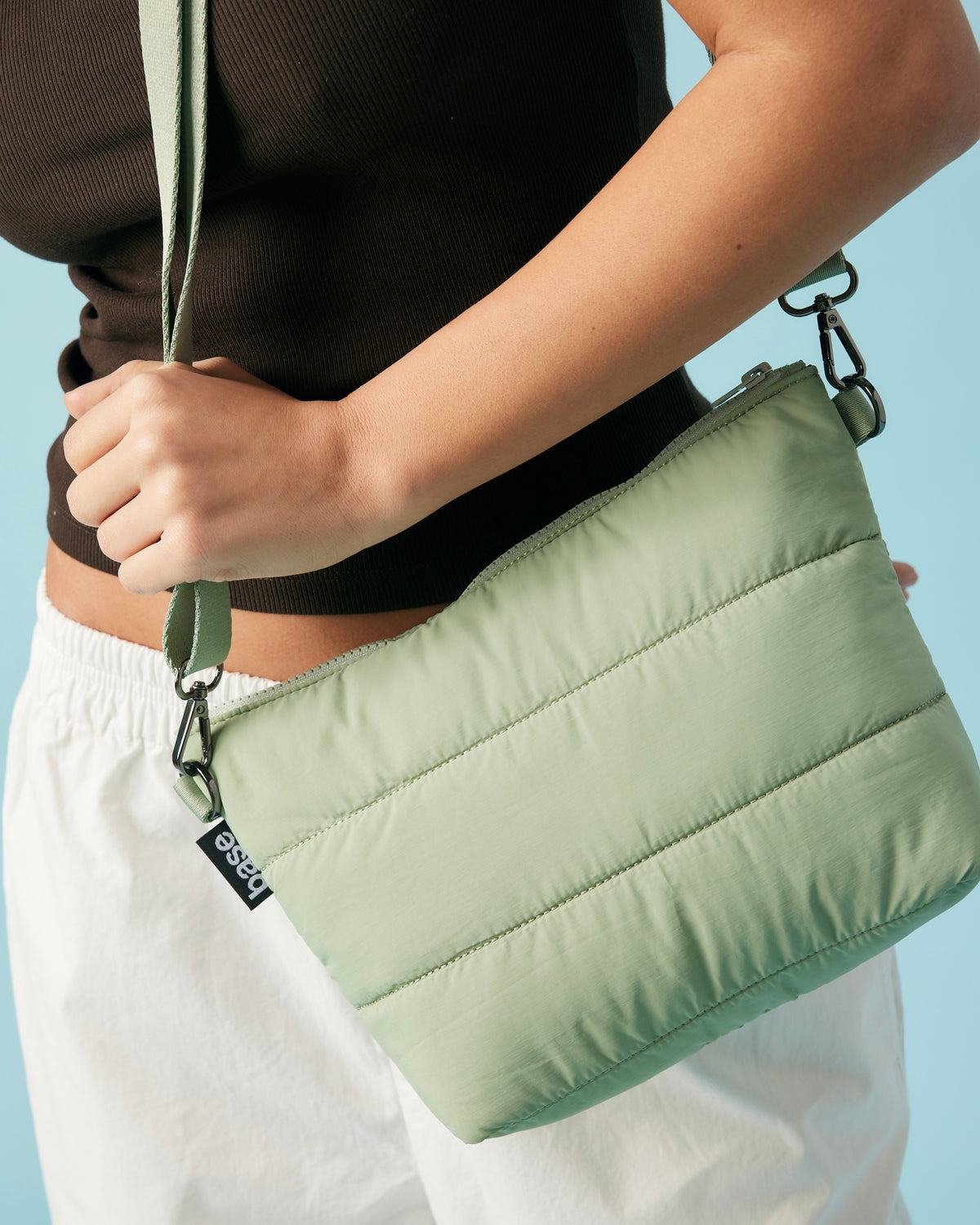 Stash Base Crossbody Bag (Sage Green)