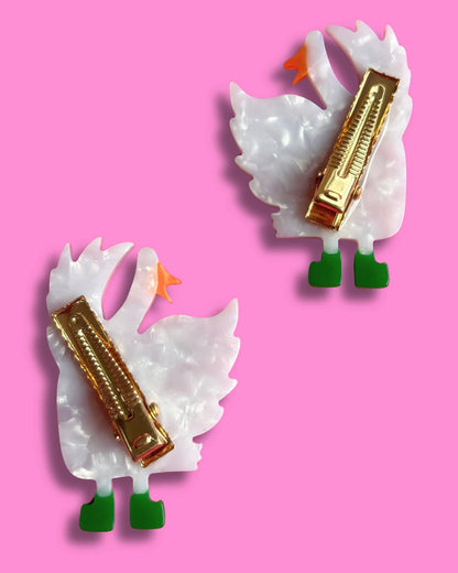 Silly Goose Hair Slide Clips