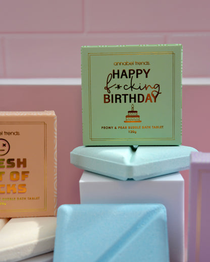 Bliss Bubble Bath Tablets (Happy F*cking Birthday/ Peony & Pear)
