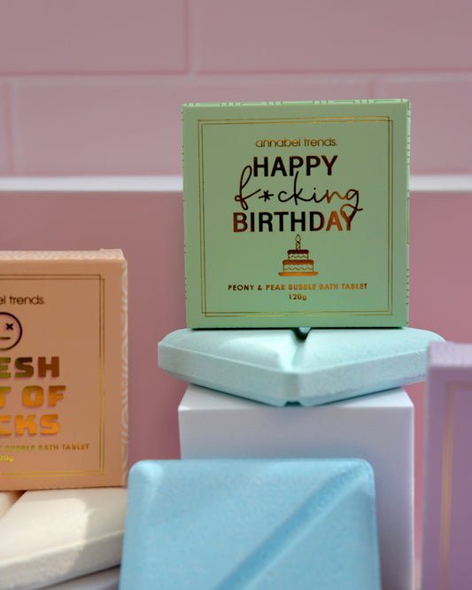 Bliss Bubble Bath Tablets (Happy F*cking Birthday/ Peony & Pear)