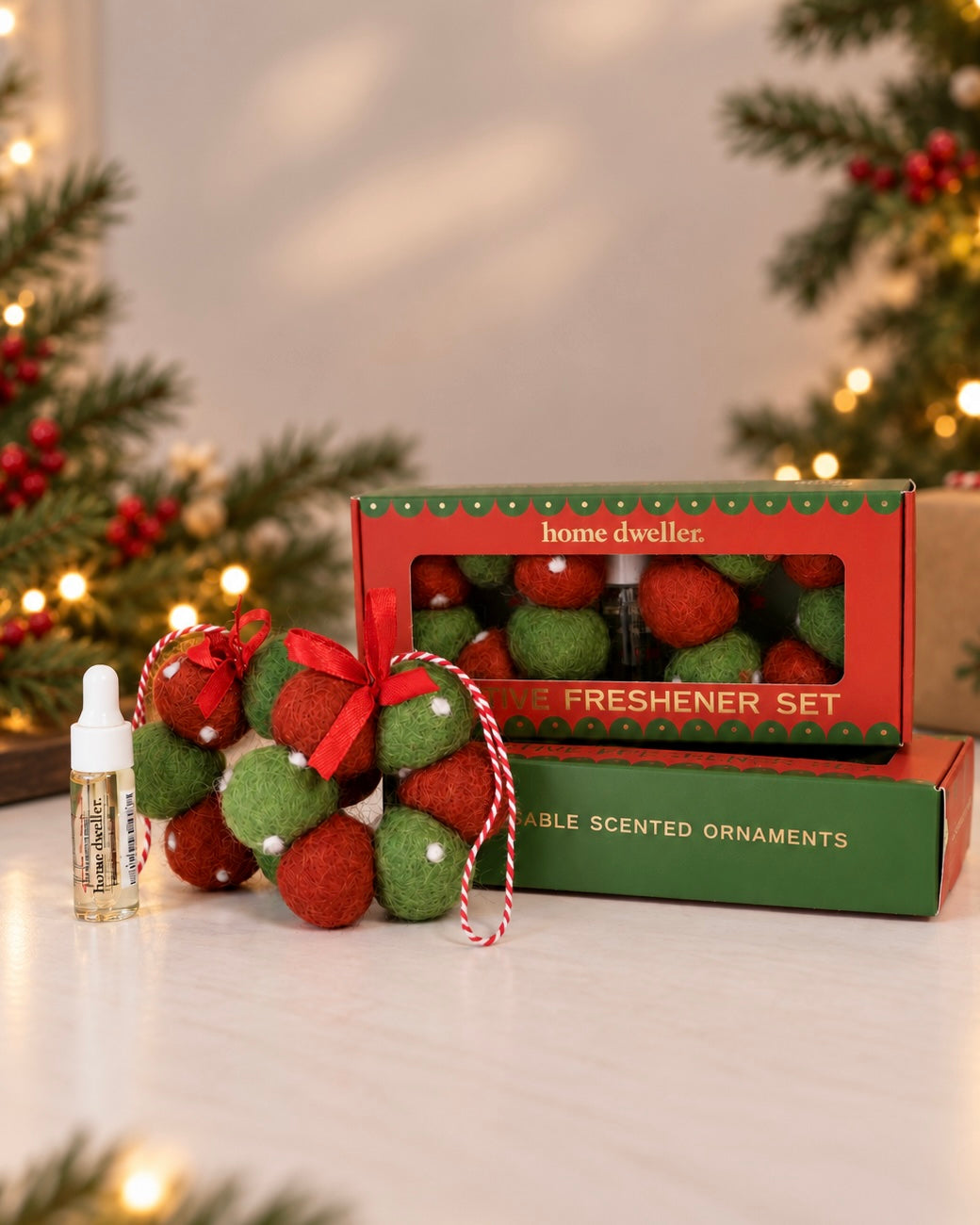 Festive Fresheners (Red/Green Polka Dots)