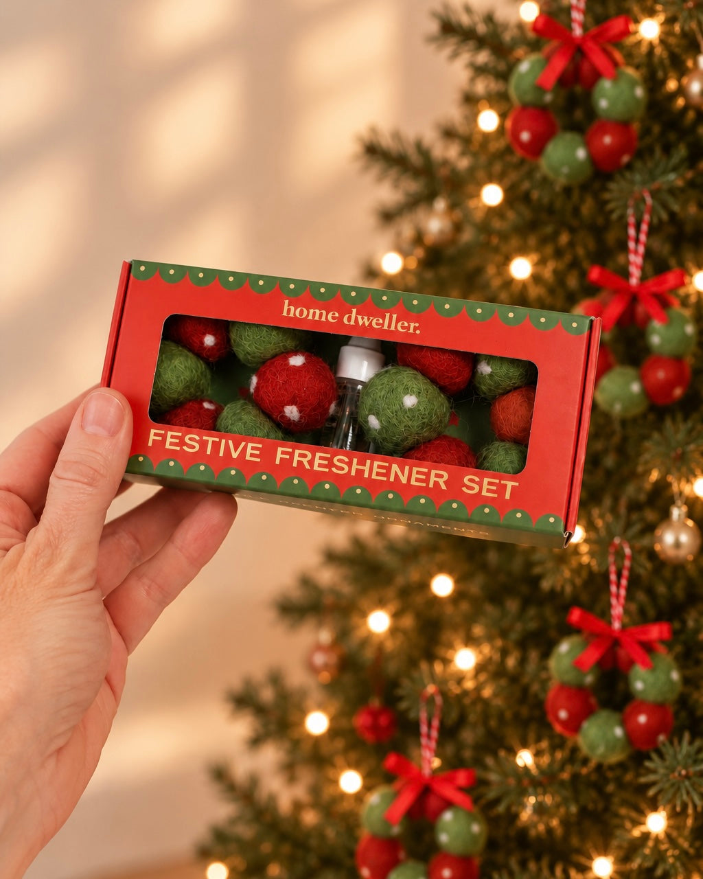 Festive Fresheners (Red/Green Polka Dots)