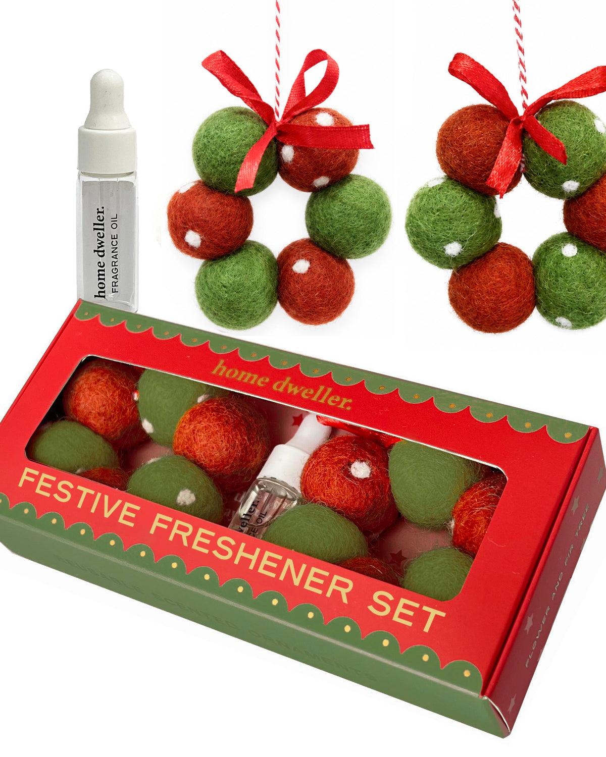 Festive Fresheners (Red/Green Polka Dots)