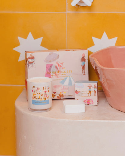 Holiday Series Candle & Steamer Duo (Coconut Surf)