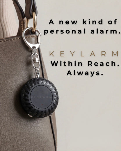 Keylarm Personal Safety Alarm & Light (Stealth Black)