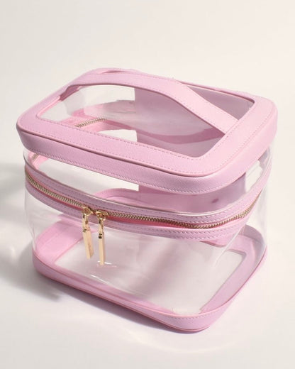 Seeing Clearly Toiletry Bag/Makeup Case (Pink)