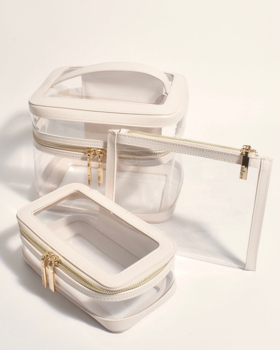 Seeing Clearly Toiletry Bag/Makeup Case (Cream)