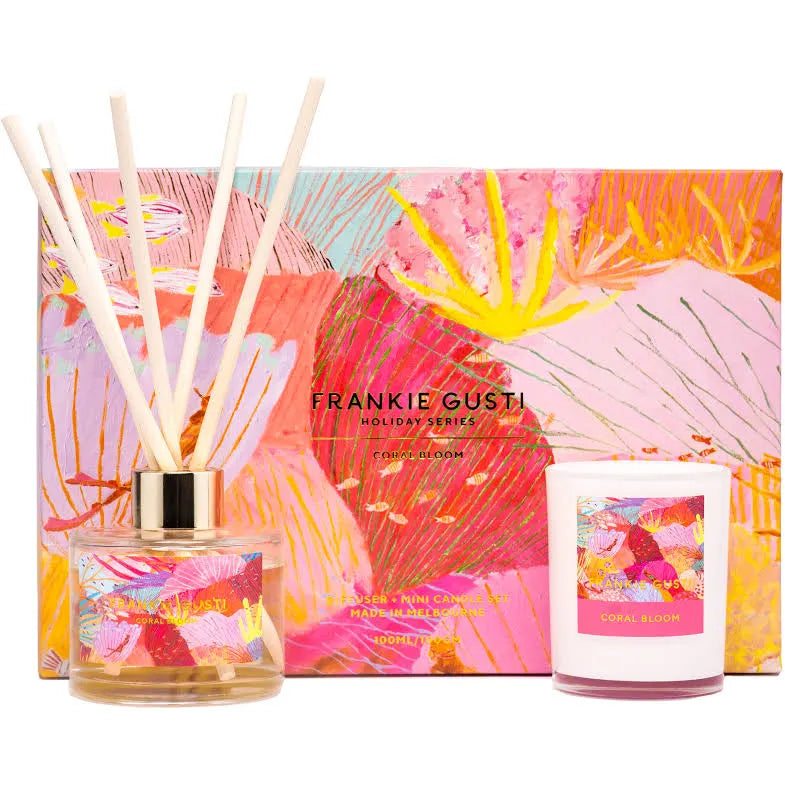 Holiday Candle + Diffuser Duo (Coral Bloom)