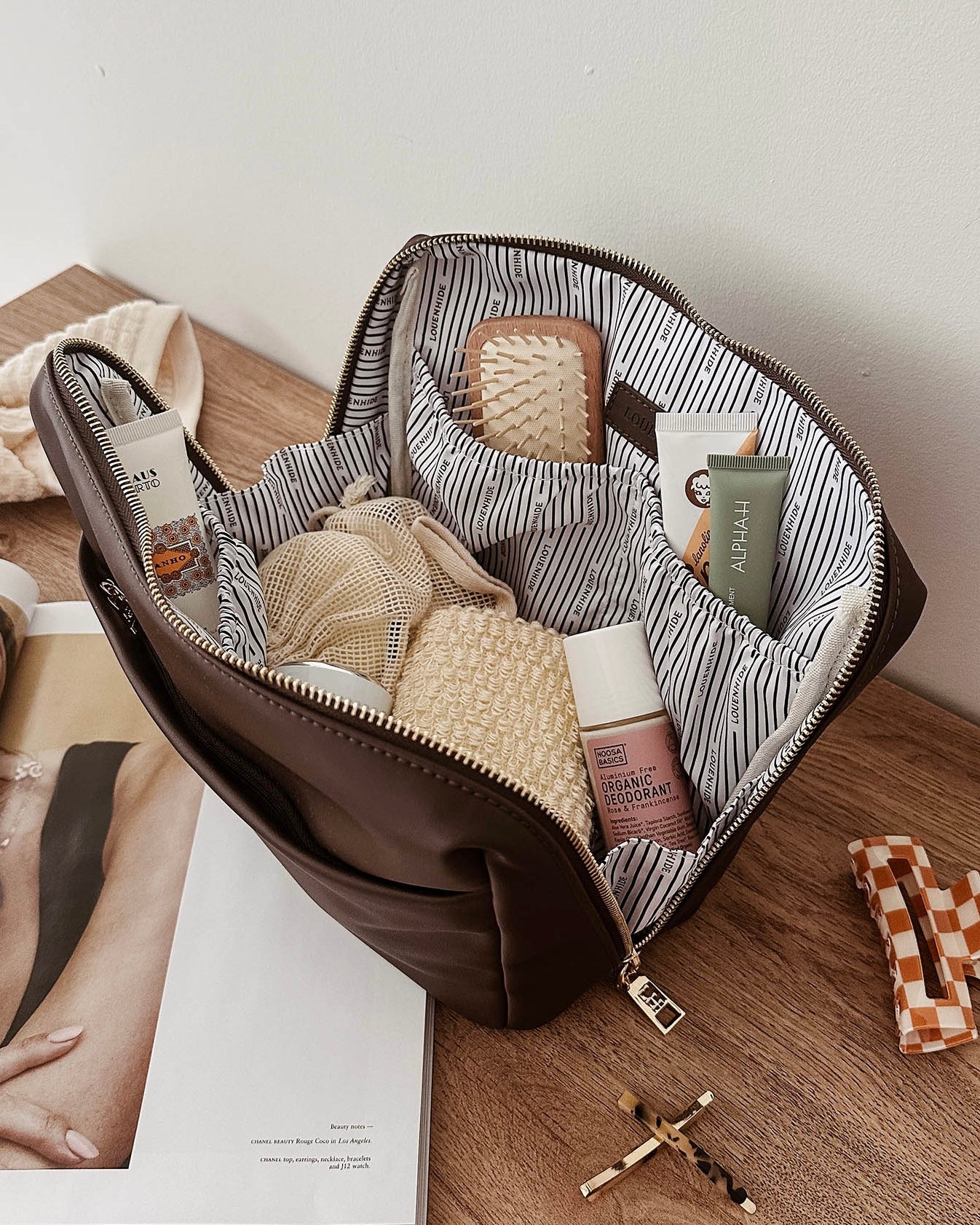Vanessa Makeup Bag (Chocolate)
