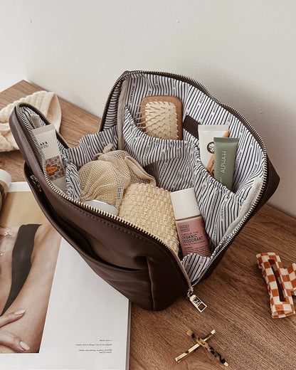 Vanessa Makeup Bag (Chocolate)