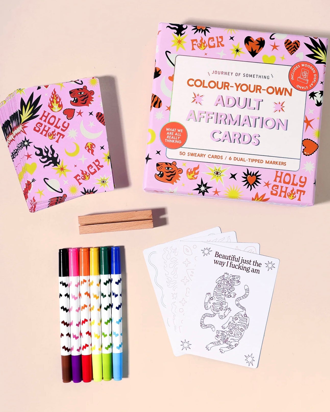 Colour Your Own Affirmation Card Set (Adult Edition)