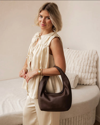 Mini Monaco Shoulder Bag (Chocolate)