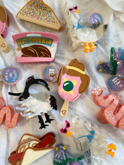 Fairy Bread Hair Claw Clip