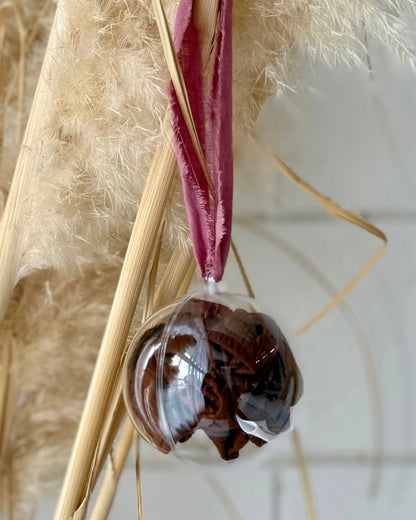 Christmas Bauble Scrunchie (Chocolate)