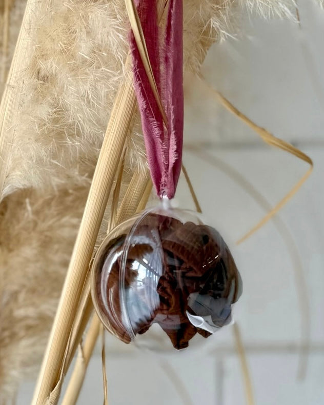 Christmas Bauble Scrunchie (Chocolate)