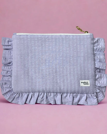 Frilly Flat Pouch (Lilac)