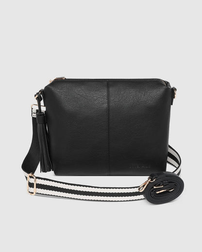 Kasey Crossbody Bag (Black Stripe)