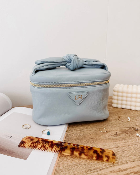 Shona Makeup Bag (Dusty Blue)