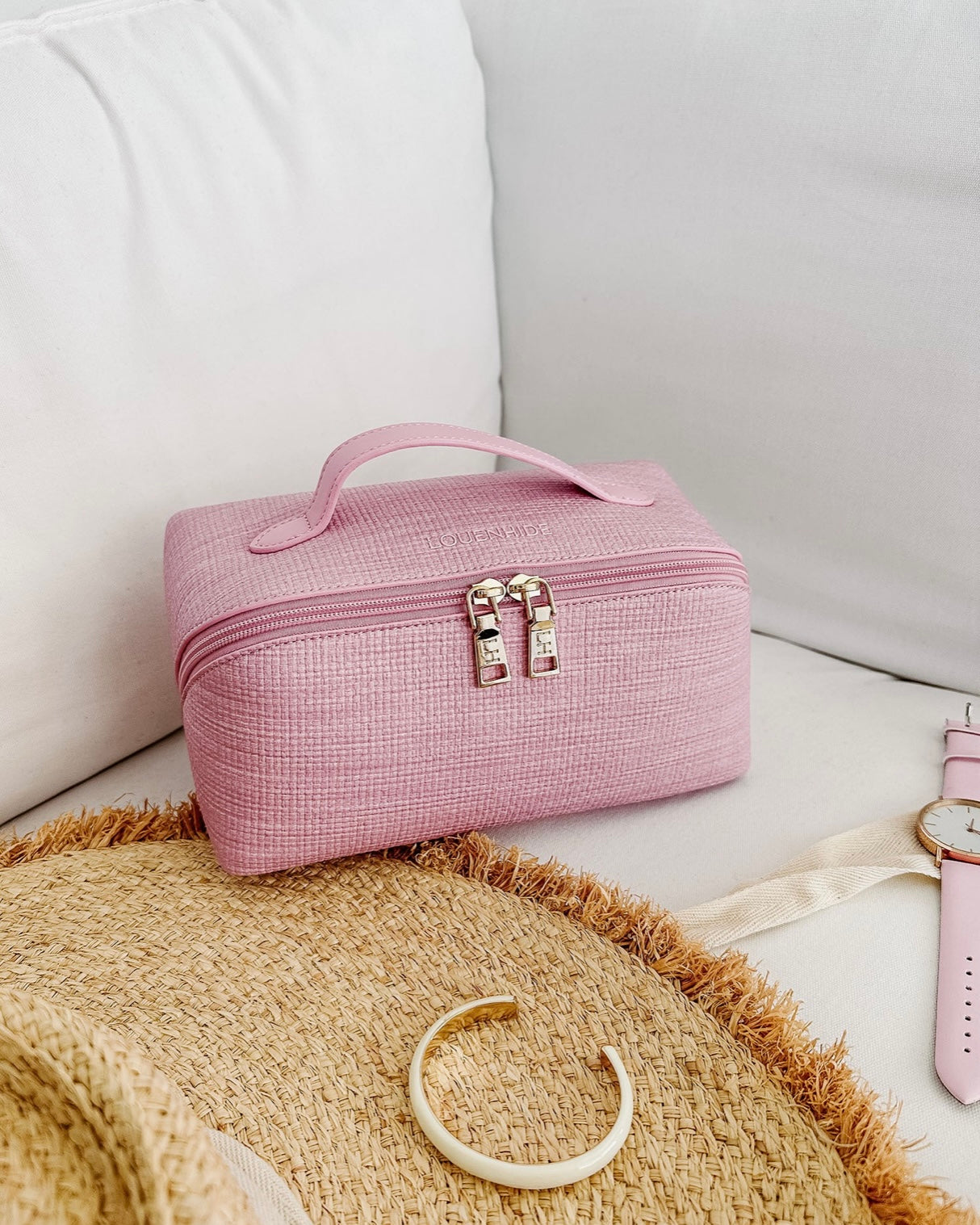 Mary Jayne Makeup Bag Set (Pink)