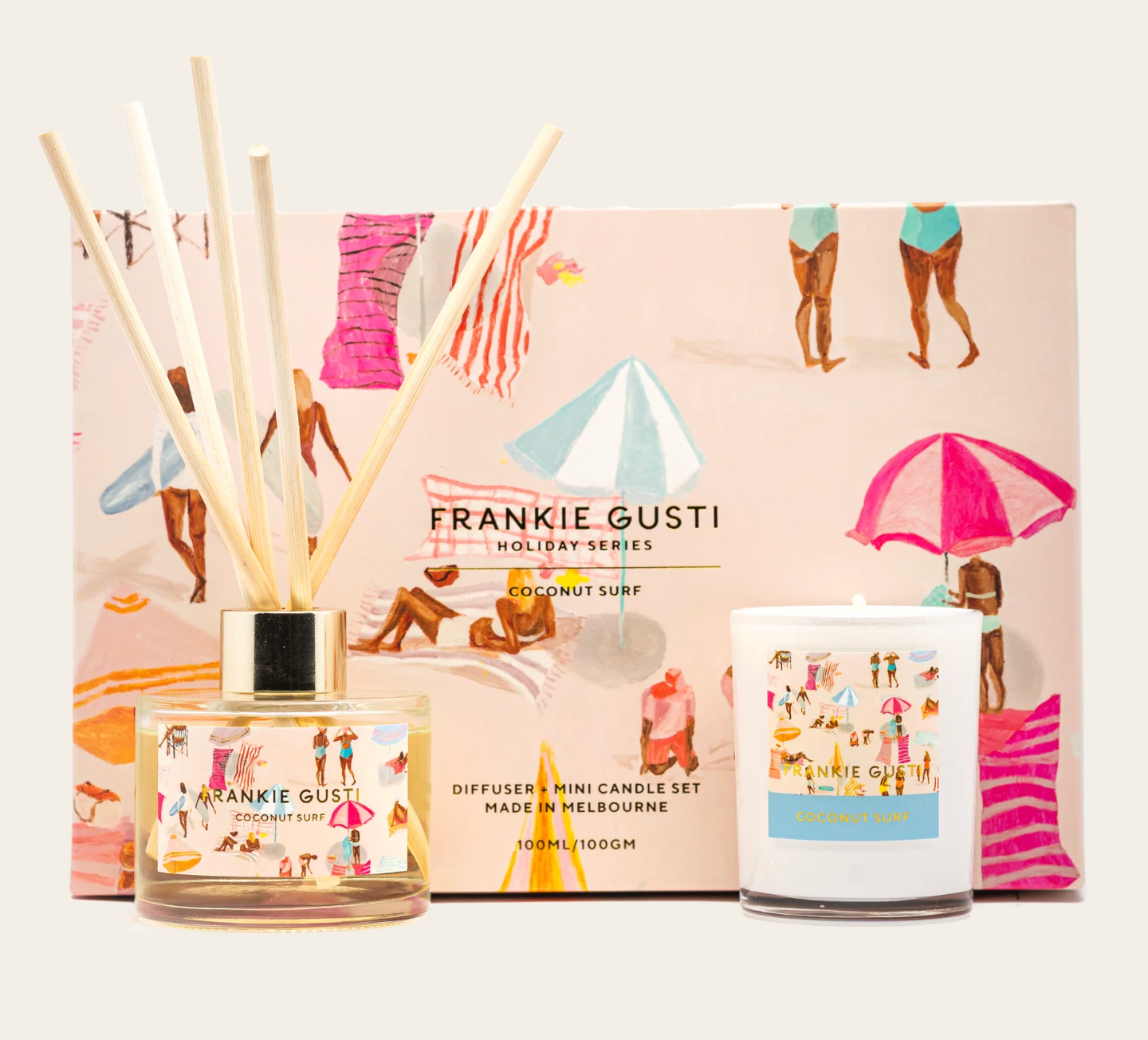 Holiday Series Candle + Diffuser Duo (Coconut Surf)