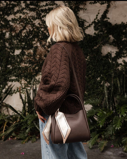 Steffie Mini Tote Bag (Chocolate)