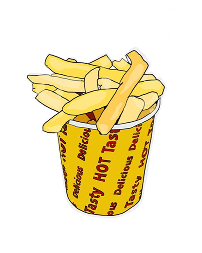 Fun Foodie Fridge Magnets (Hot Chippies)