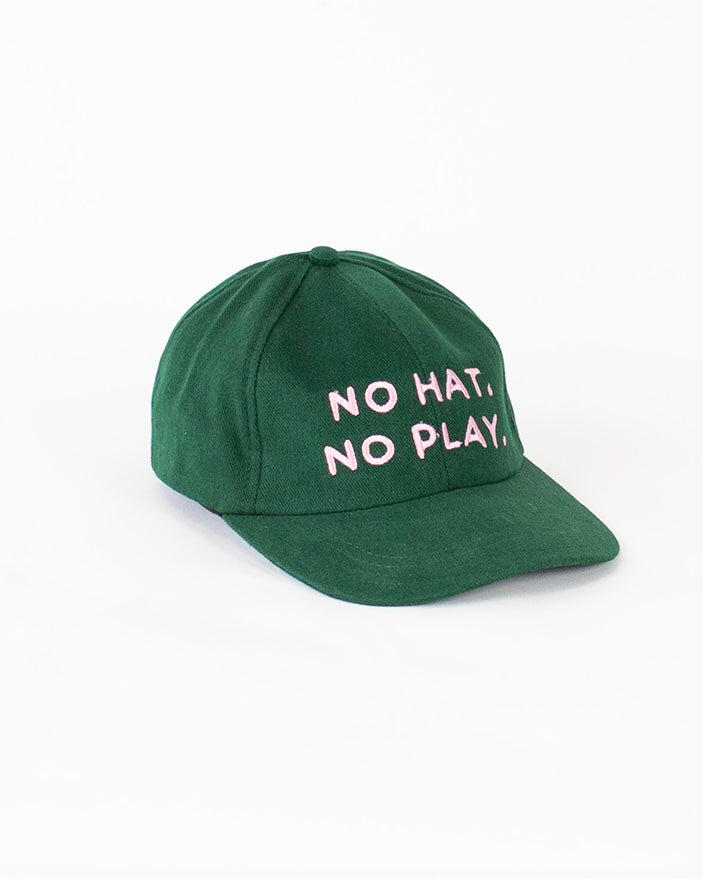 No Hat No Play Cap (Green/Pink)
