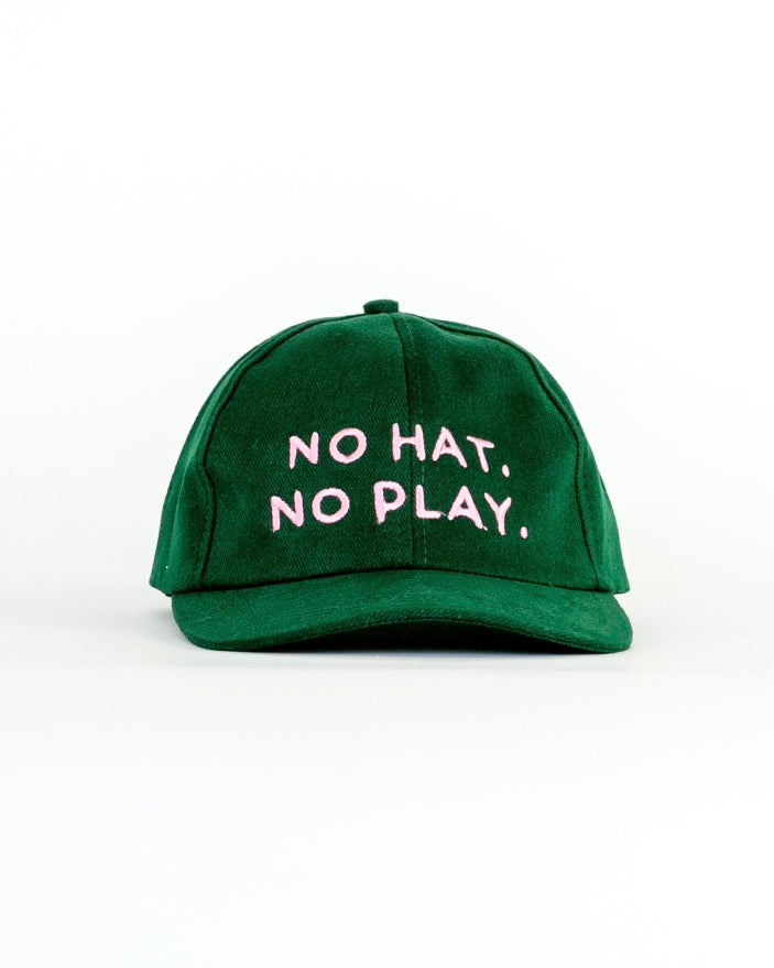 No Hat No Play Cap (Green/Pink)