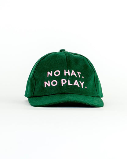 No Hat No Play Cap (Green/Pink)