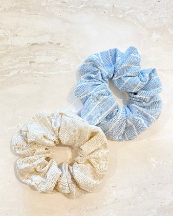 Oatley Linen Scrunchie Duo