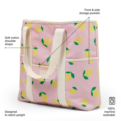 Beach Base Tote Bag (Lemon)