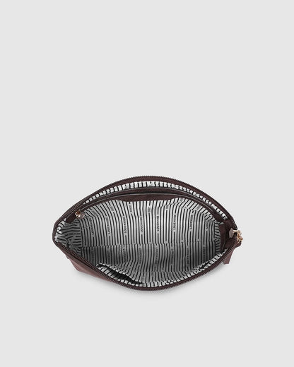 Sawyer Tote and Pouch Set (Chocolate Suedette)