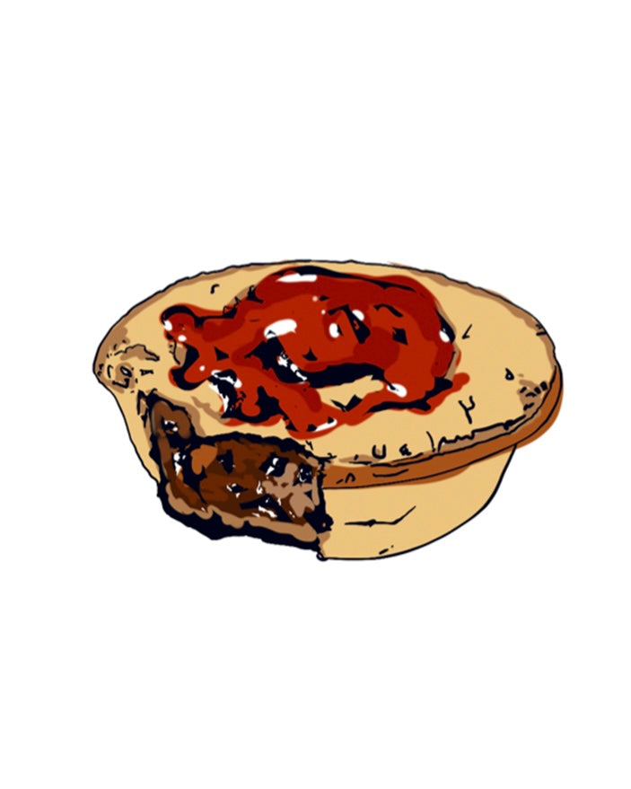 Fun Foodie Fridge Magnets (Meat Pie)